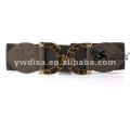 Fashion Grey PU Elastic Belts Leopard Metal Bukle Wide Elastic PU Belts With Factory Price BC2233-2